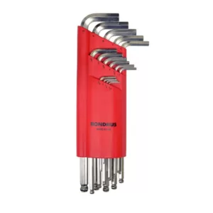 Bondhus Metric Ball End Extra Long Arm L-Wrench Set with BriteGuard Finish (15-Piece)