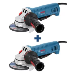 Bosch 10 Amp Corded 4-1/2 in. Angle Grinder with Paddle Switch (2-Pack)
