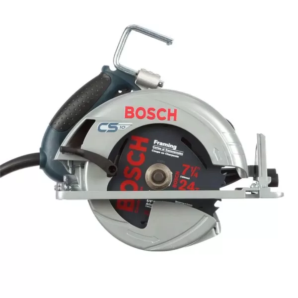 Bosch 15 Amp 7-1/4 in. Corded Circular Saw with 24-Tooth Carbide Blade and Carrying Bag