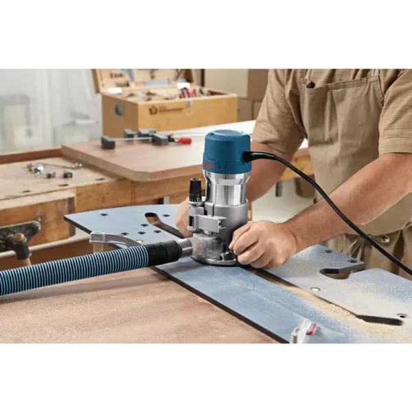 Bosch 12 Amp 2-1/4 in. Corded Peak Variable Speed Plunge and Fixed Base Router Kit with Hard Case