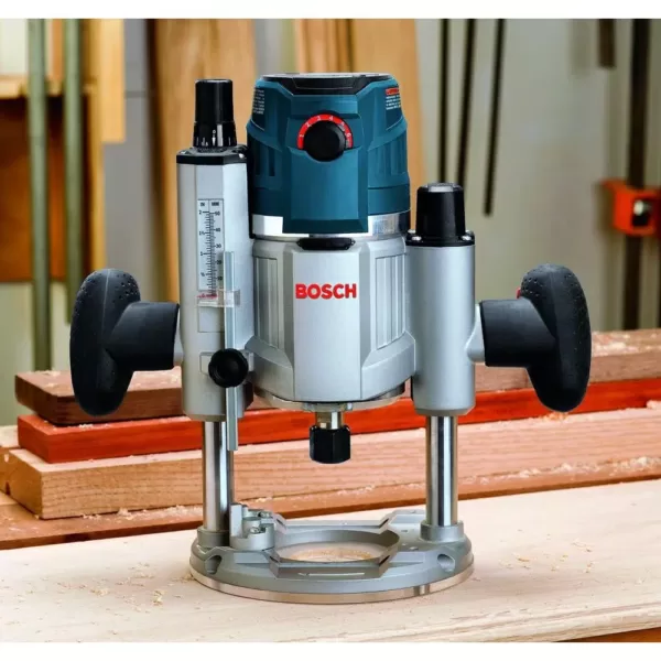 Bosch 15 Amp Corded 2.3 HP Electronic Variable-Speed 3-1/2 in. Plunge-Base Router with LED Light