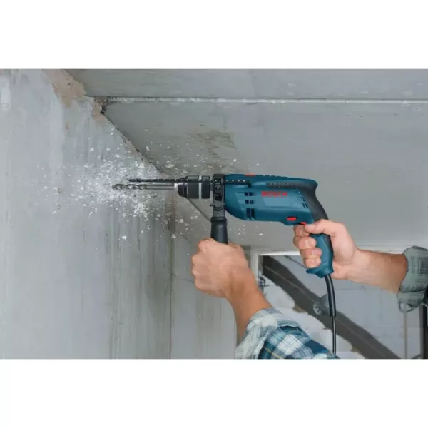 Bosch 7 Amp Corded 1/2 in. Concrete/Masonry Variable Speed Hammer Drill Kit with Hard Case