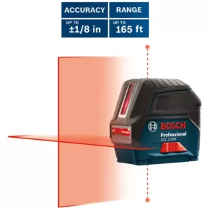 Bosch Self-Leveling Cross-Line Laser Level with Plumb Points