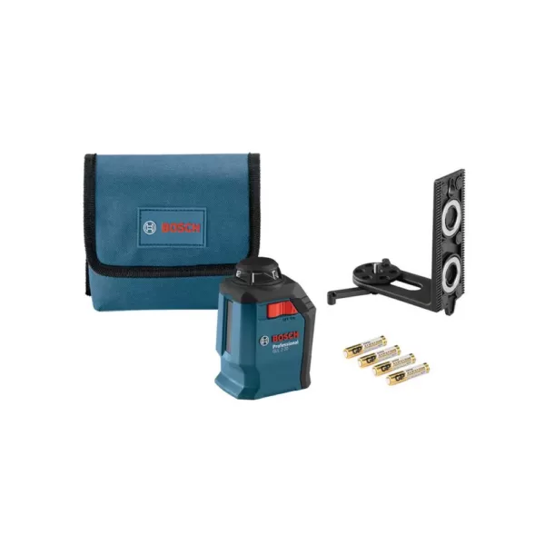 Bosch Factory Reconditioned 65 ft. 360° Horizontal Cross Line Laser Level Kit