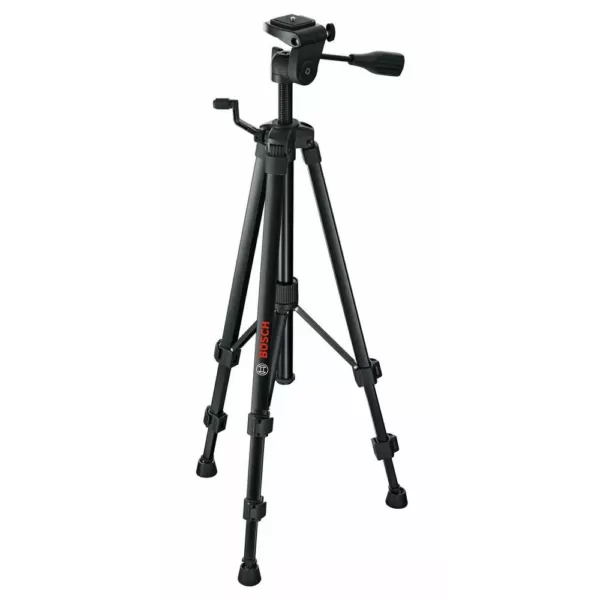 Bosch 30 ft. Self Leveling Cross Line Laser Level with Clamping Mount + Compact Tripod with Extendable Height