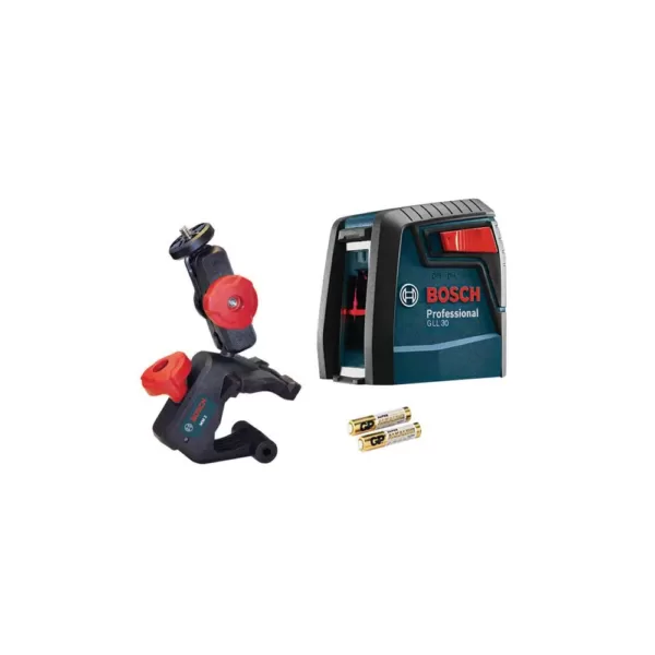 Bosch Factory Reconditioned 30 ft. Self Leveling Cross Line Laser Level Kit