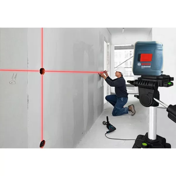 Bosch 165 ft. Laser Measurer with Bonus 30 ft. Cross Line Laser Level with Clamping Mount