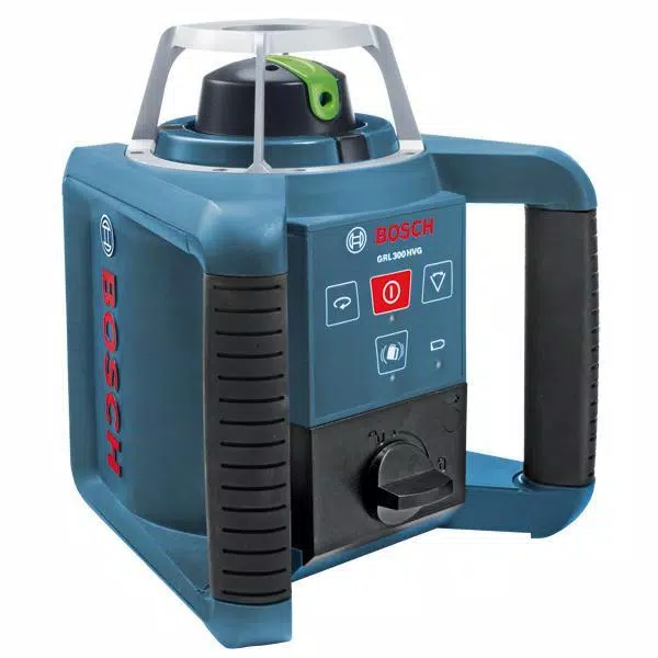 Bosch 1000 ft. Self Leveling Rotary Laser Level Kit with Extra Bright Green Beam (5 Piece)