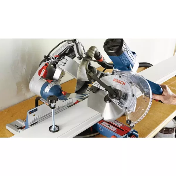Bosch 15 Amp Corded 10 in. Dual-Bevel Sliding Glide Miter Saw with 60-Tooth Carbide Saw Blade