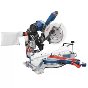 Bosch 15 Amp Corded 10 in. Dual-Bevel Sliding Glide Miter Saw with 60-Tooth Carbide Saw Blade