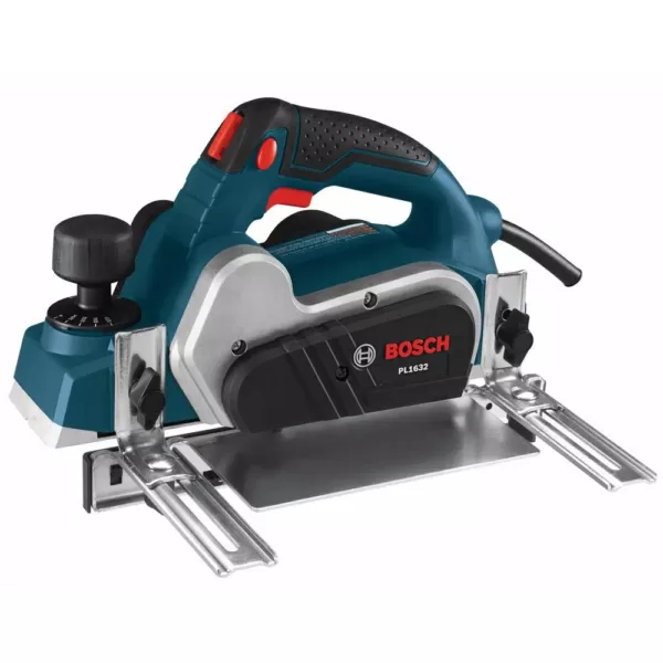 Bosch 6.5 A 3-1/4in. Corded Planer Kit with Reversible Carbide Blade+3-1/4 in.Tungsten Carbide Woodrazor Planer Blades(2-Pack)