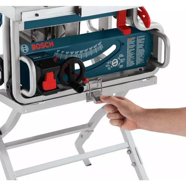 Bosch 15 Amp 10 in. Corded Portable Worksite Bench Table Saw with Smart Guard System and 24-Tooth Carbide Saw Blade