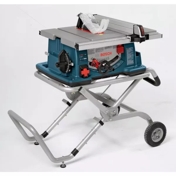 Bosch Portable Folding Gravity Rise Table Saw Stand with Wheels