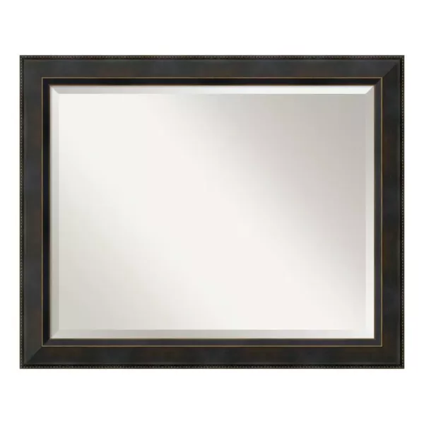 Amanti Art Signore 33 in. W x 27 in. H Framed Rectangular Bathroom Vanity Mirror in Bronze