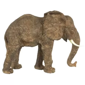 A & B Home 10 in. Polyresin Elephant Decorative Statue