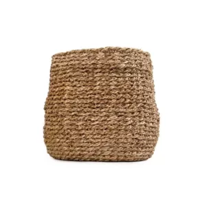 Zentique Concave Hand Woven Seagrass Medium without Handles Basket