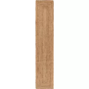 LR Home 80 in. x 16 in. Natural Jute Classic Braided Runner