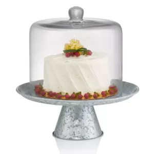 Artland 8 in. Dia Cake Dome with Galvanized Stand 10 in. High