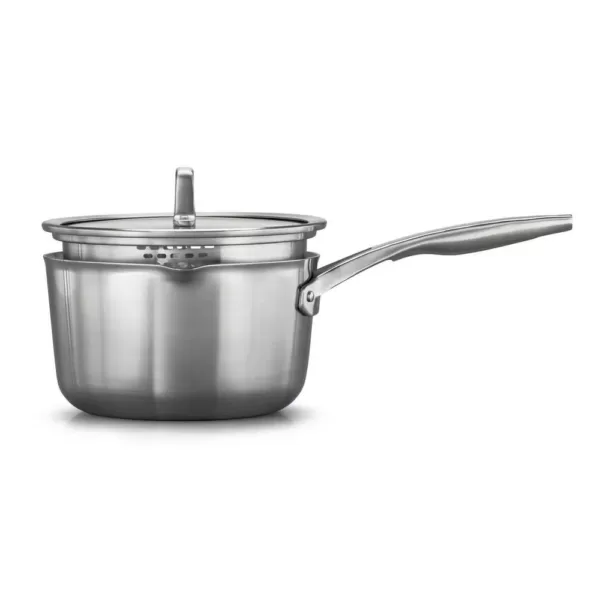 Calphalon Premier 3.5 qt. Stainless Steel Sauce Pan with Glass Lid