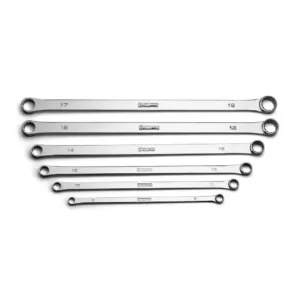 Capri Tools Metric 8-19 mm 0-Degree Offset Extra-Long Box End Wrench Set (6-Piece)