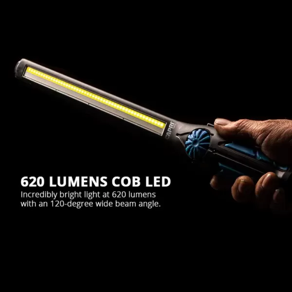 Capri Tools Ultra-Thin 620 Lumens COB LED Work Light in Cool White and UV Dual Mode Magnetic Swivel Base