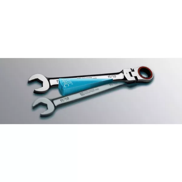 Capri Tools 100-Tooth Metric Flex-Head Ratcheting Combination Wrench Set (7-Piece)