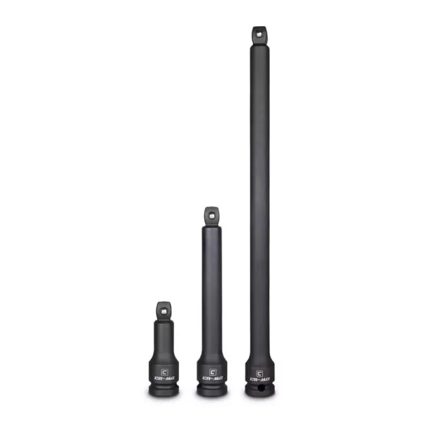 Capri Tools 1/2 in. Drive 3, 6 and 12 in. Wobble Impact Extension Bar Set (3-Piece)