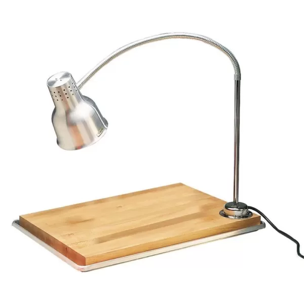 Carlisle 39 in. H Heat Lamp Single Arm in Aluminum Finish with Included Pan and Board