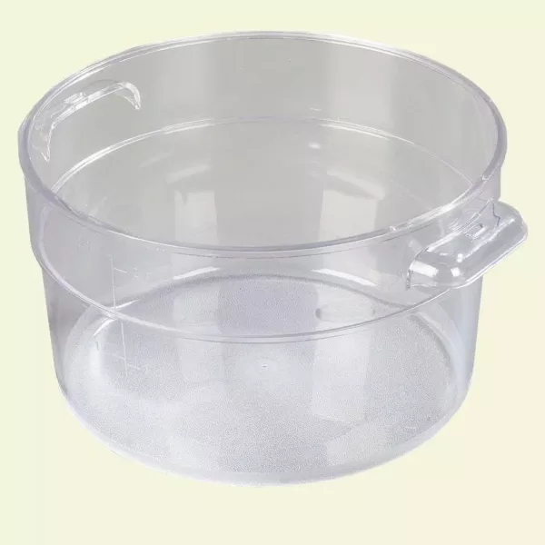 Carlisle 2 qt. Polycarbonate Round Storage Container in Clear (Case of 12)
