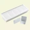 Carlisle Bar Condiment Caddy with Five 1.25 pt. Inserts and Lid in White
