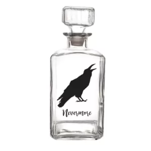 Cathy's Concepts Halloween Raven 9 in. H 34 oz. Halloween Glass Decanter