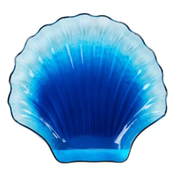 Certified International Natural Coast Multi-Colored 11.25 in. Glass Shell Platter