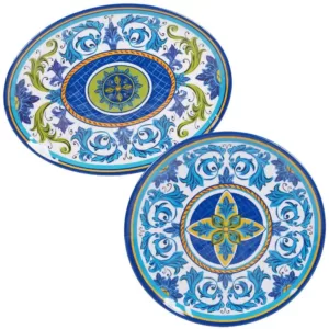Certified International Lucca 2-Piece Melanine Platter Set