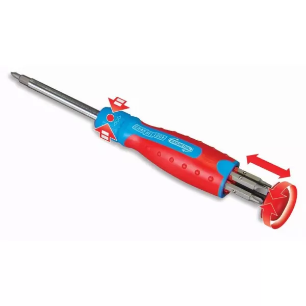 Channellock 13 N' 1 Racheting Screwdriver, CODE BLUE at Grip