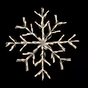 HOLIDYNAMICS HOLIDAY LIGHTING SOLUTIONS 24 in. Classic White Holidynamics Christmas LED Snowflake with Lighted