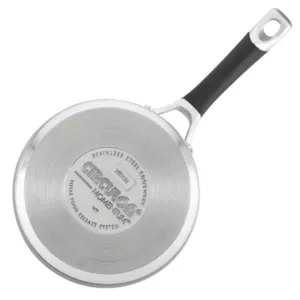 Circulon Momentum 2 qt. Stainless Steel Nonstick Sauce Pan with Glass Lid