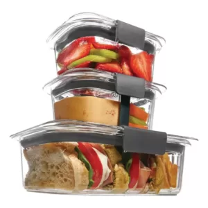 Rubbermaid Brilliance 6-Piece Lunch Sandwich Food Storage Container Set