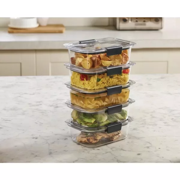 Rubbermaid Brilliance 5-Piece Medium Food Storage Container Set