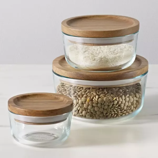 Pyrex Simply Store 6-Piece Glass Storage Container Set
