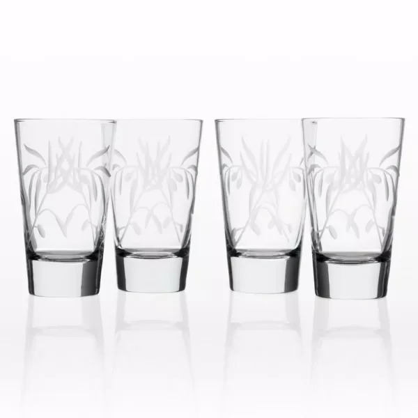 Rolf Glass Olive Branch Clear 15.5 oz. Highball Glass (Set of 4)
