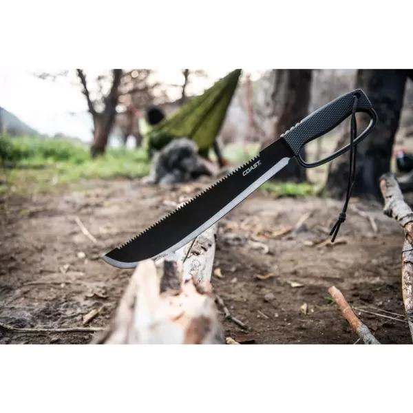 Coast F1400 14 in. Full-Tang Stainless Steel Machete with Nylon Sheath