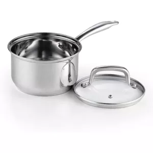 Cook N Home 2 qt. Stainless Steel Sauce Pan with Glass Lid