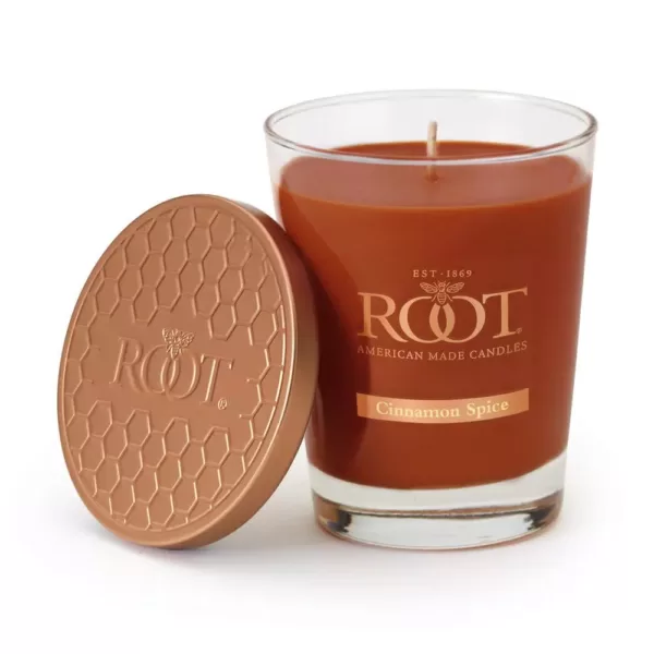 ROOT CANDLES Veriglass Cinnamon Spice Scented Filled Jar Candle