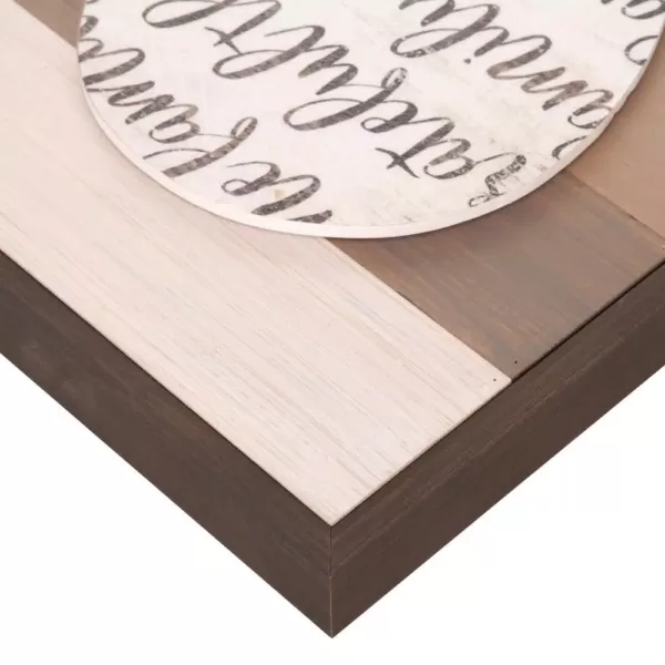 Pinnacle 18 in. x 18 in. Thankful, Grateful, Blessed Cut-Out Heart Wood Decorative Sign