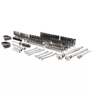 Crescent 1/4 in., 3/8 in. and 1/2 in. Drive SAE/Metric Mechanics Tool Set (142-Piece)