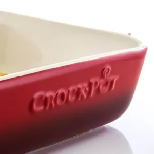 Crock-Pot Artisan 5.6 Qt. Red Stoneware Bake Pan