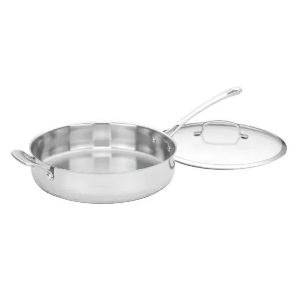 Cuisinart Contour 5 qt. Stainless Steel Saute Pan with Glass Lid