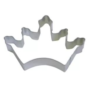 CybrTrayd 12-Piece Crown Coronation 3.5 in.  Tinplate Steel Cookie Cutter & Recipe