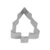 CybrTrayd 12-Piece 3.5 in. Snow Covered Tree Tinplate Steel Cookie Cutter and Recipe