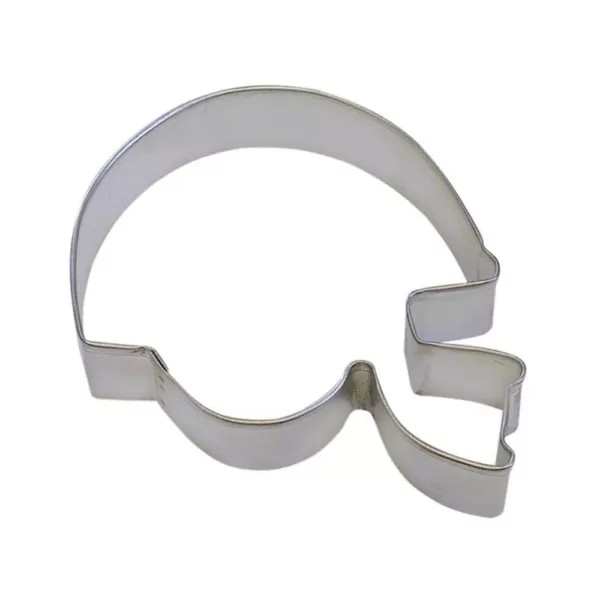 CybrTrayd 12-Piece 4.5 in. Football Helmet Tinplate Steel Cookie Cutter & Recipe